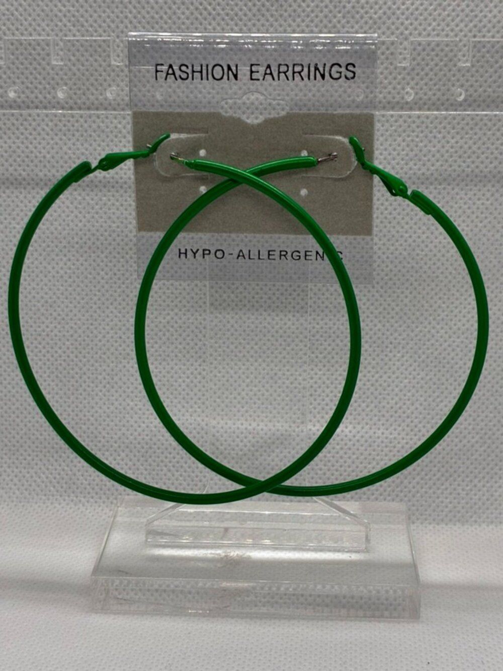 3For$20 Fashion Earrings Neon Green Large Hoop Earrings